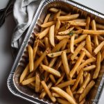 Catering-size fresh cut kennebeck fries prepared by Poboys Kitchen in San Francisco