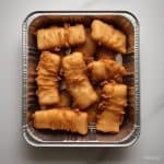 Catering-size fried cod fish fillet prepared by Poboys Kitchen in San Francisco