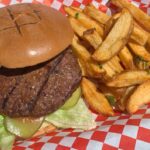 Burger served at Poboys Kitchen in San Francisco