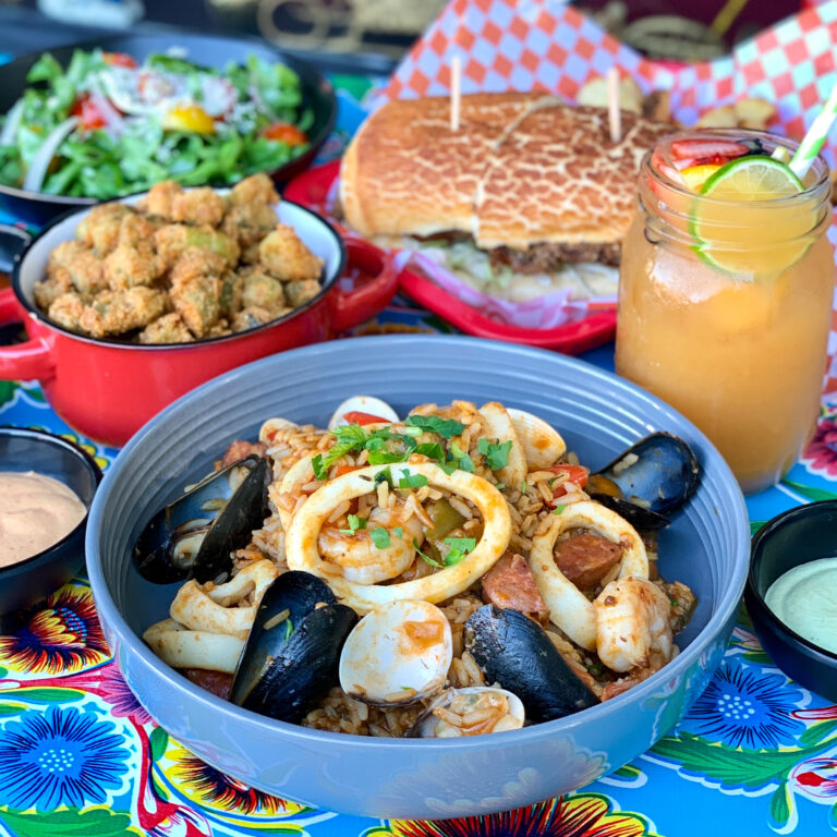 Seafood jambalaya served at Poboys Kitchen in San Francisco