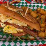 Breakfast po’boy sandwich served at Poboys Kitchen in San Francisco