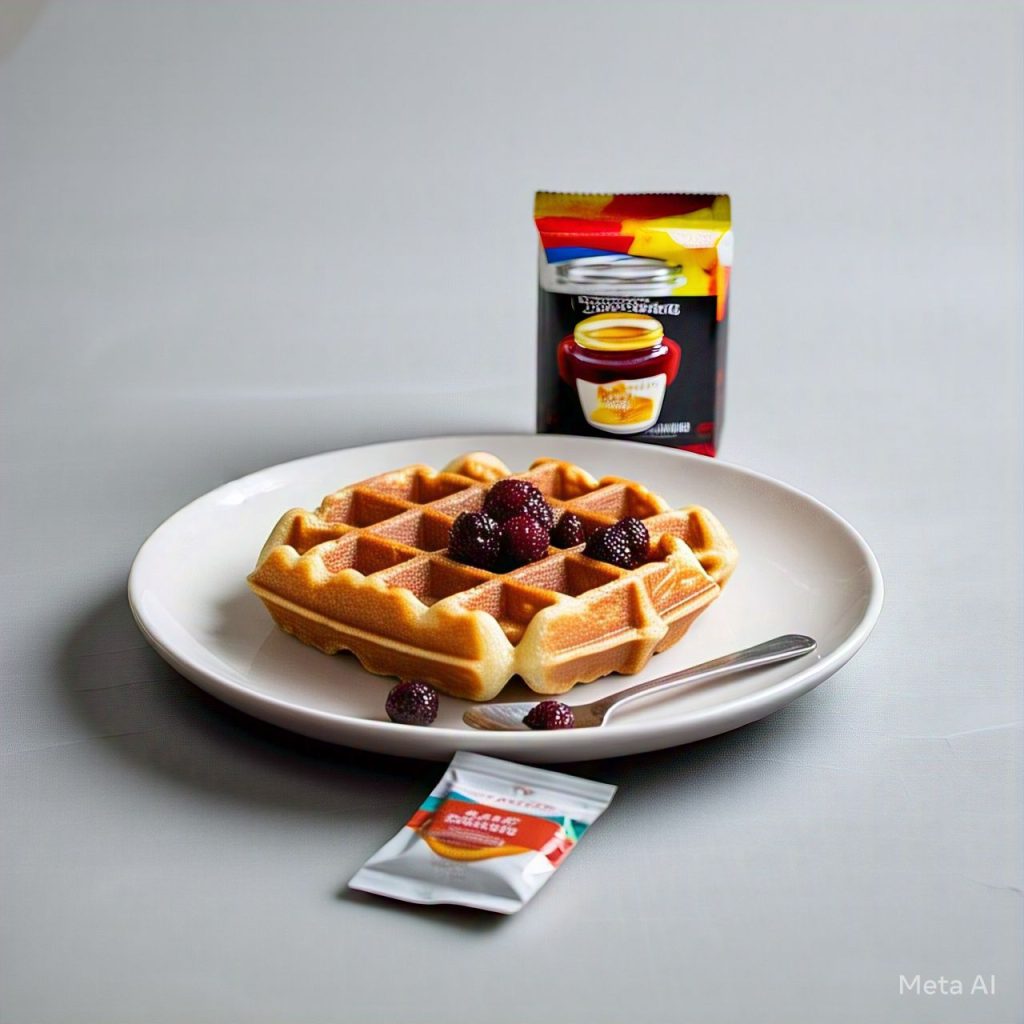 Single waffle for catering by Poboys Kitchen in San Francisco