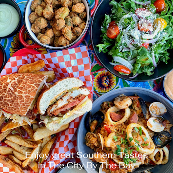 Assorted Cajun and Creole dishes served at Poboys Kitchen in San Francisco