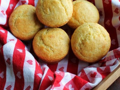 Mini cornbread served at Poboys Kitchen in San Francisco