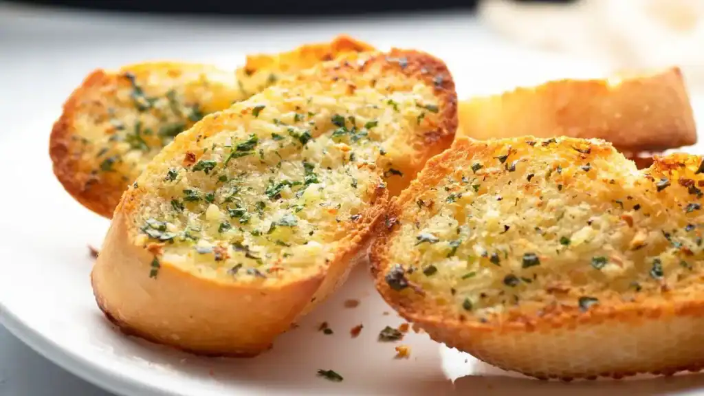 Garlic bread served at Poboys Kitchen, a Cajun and Creole restaurant in San Francisco