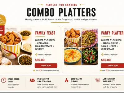 special combo menu options