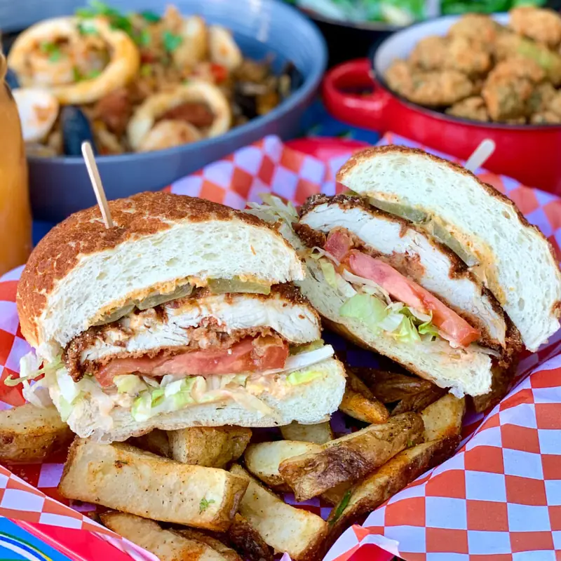 Po’boy sandwich served at Poboys Kitchen in San Francisco